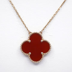 Van Cleef & Arpels Magic Alhambra Carnelian Necklace
