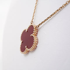 Van Cleef & Arpels Magic Alhambra Carnelian Necklace