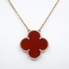 Van Cleef & Arpels Magic Alhambra Carnelian Necklace