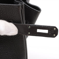 Hermes Birkin 35 Togo PHW Noir I Square Stamp