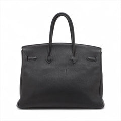 Hermes Birkin 35 Togo PHW Noir I Square Stamp