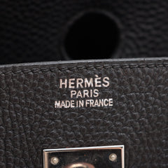 Hermes Birkin 35 Togo PHW Noir I Square Stamp