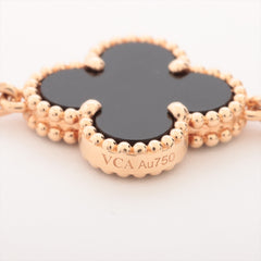 Van Cleef & Arpels Vintage Alhambra 5 Motifs Onyx Bracelet