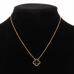 Van Cleef & Arpels Vintage Alhambra Onyx Necklace