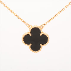 Van Cleef & Arpels Vintage Alhambra Onyx Necklace
