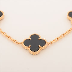 Van Cleef & Arpels Vintage Alhambra 5 Motifs Onyx Bracelet