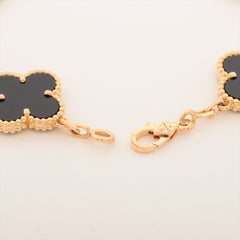 Van Cleef & Arpels Vintage Alhambra 5 Motifs Onyx Bracelet