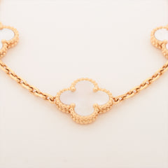 Van Cleef & Arpels Vintage Alhambra 5 Motifs Mother of Pearl MOP Bracelet