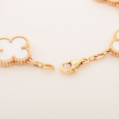 Van Cleef & Arpels Vintage Alhambra 5 Motifs Mother of Pearl MOP Bracelet