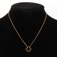 Van Cleef & Arpels Vintage Alhambra Onyx Necklace