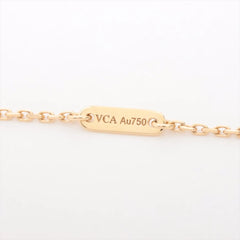 Van Cleef & Arpels Sweet Alhambra Mother of Pearl MOP Necklace Yellow Gold