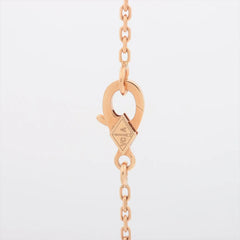 Van Cleef & Arpels Vintage Alhambra Guilloche Necklace Yellow Gold