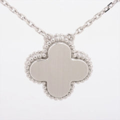 Van Cleef & Arpels Vintage Alhambra 2024 Holiday Pendant Rose Gold Guilloche Diamond Necklace