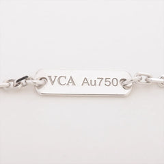 Van Cleef & Arpels Vintage Alhambra 2024 Holiday Pendant Rose Gold Guilloche Diamond Necklace