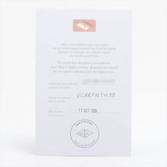 Van Cleef & Arpels Vintage Alhambra 2024 Holiday Pendant Rose Gold Guilloche Diamond Necklace