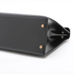 Hermes Kelly 28 Box Noir Q Circle Stamp