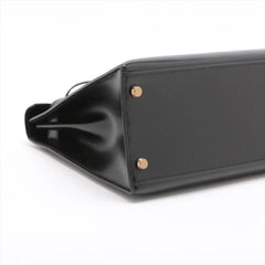 Hermes Kelly 28 Box Noir Q Circle Stamp