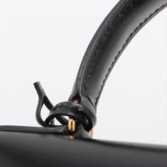 Hermes Kelly 28 Box Noir Q Circle Stamp