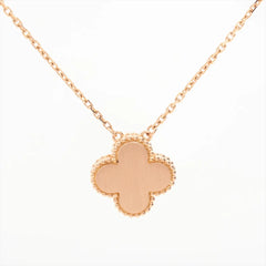 Van Cleef & Arpels Vintage Alhambra Bullseye with Diamond Holiday Limited Edition Necklace