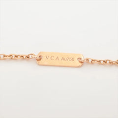 Van Cleef & Arpels Vintage Alhambra Bullseye with Diamond Holiday Limited Edition Necklace