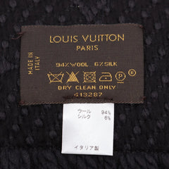 Louis Vuitton Echarpe Logomania Scarf Black