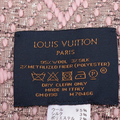 Louis Vuitton Echarpe Logomania Shine Scarf Pink