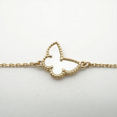 Van Cleef & Arpels Sweet Alhambra Butterfly Mother of Pearl Bracelet