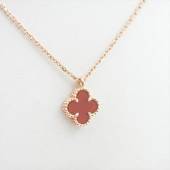 Van Cleef & Arpels Sweet Alhambra Carnelian Necklace