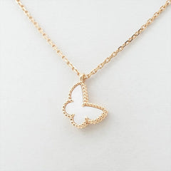 Van Cleef & Arpels Sweet Alhambra Butterfly Mother of Pearl Necklace