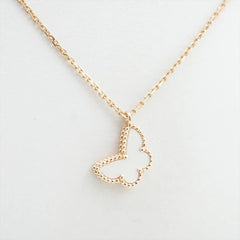 Van Cleef & Arpels Sweet Alhambra Butterfly Mother of Pearl Necklace