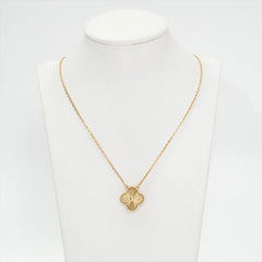 Van Cleef & Arpels Vintage Alhambra Guilloche Necklace