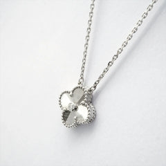 Van Cleef & Arpels Holiday 2020 Vintage Alhambra Guilloche White Gold diamond Necklace