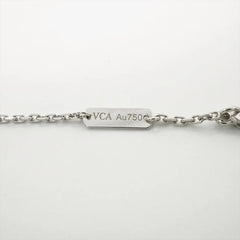 Van Cleef & Arpels Holiday 2020 Vintage Alhambra Guilloche White Gold diamond Necklace