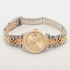Rolex Datejust 36mm Two Toned  with Diamond Dial Watch 16233