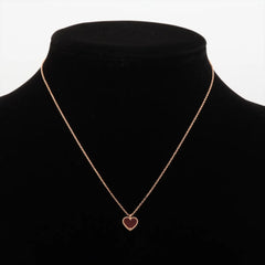 Van Cleef & Arpels Sweet Alhambra Hearts Carnelian Necklace