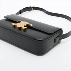 Celine Triomphe Shoulder Bag Black