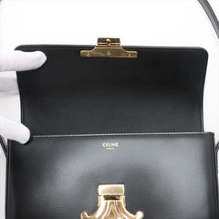 Celine Triomphe Shoulder Bag Black