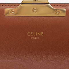 Celine Triomphe Chain Shoulder Bag Brown