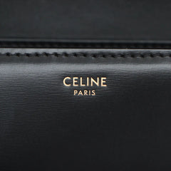 Celine Triomphe Classique Shiny Calfskin Black