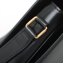 Celine Triomphe Classique Shiny Calfskin Black