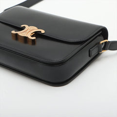 Celine Triomphe Classique Shiny Calfskin Black