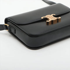 Celine Triomphe Classique Shiny Calfskin Black