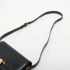Celine Triomphe Classique Shiny Calfskin Black
