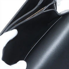 Celine Triomphe Classique Shiny Calfskin Black