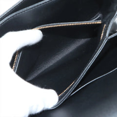Celine Triomphe Classique Shiny Calfskin Black