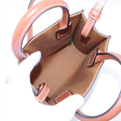 Celine Triomphe Mini Vertical Cabas Tote Brown