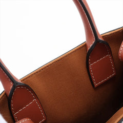 Celine Triomphe Mini Vertical Cabas Tote Brown