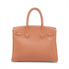 Hermes Birkin 30 Togo Gold Shooting Star H Square Stamp