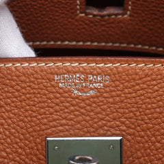 Hermes Birkin 30 Togo Gold Shooting Star H Square Stamp