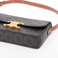 Celine Triomphe Shoulder Bag Brown